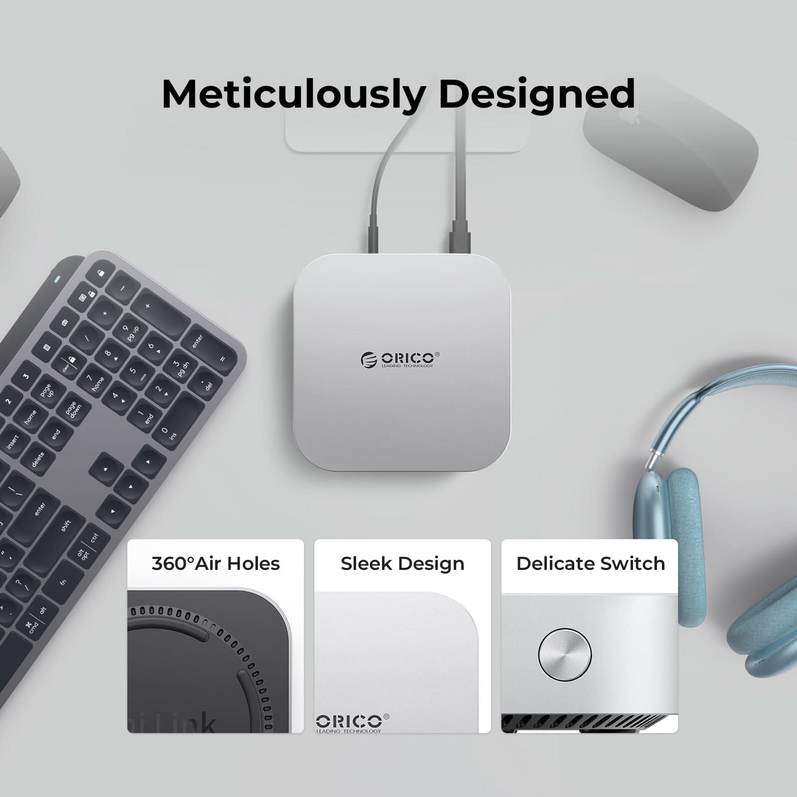 ORICO MiniMate 40Gbps External SSD with Expansion Dock for M4 Mac mini - Orico