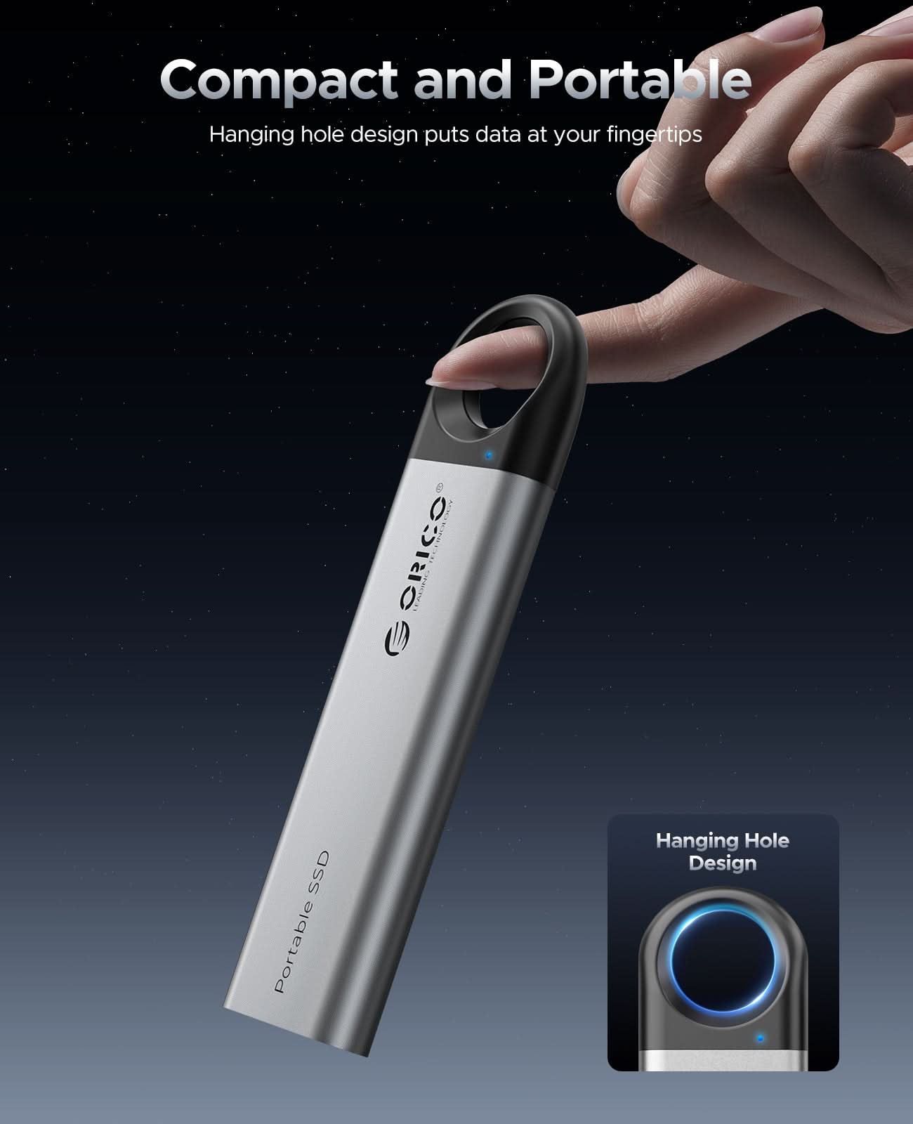 ORICO C10 10Gbps Portable SSD with Hanging Hole - Orico