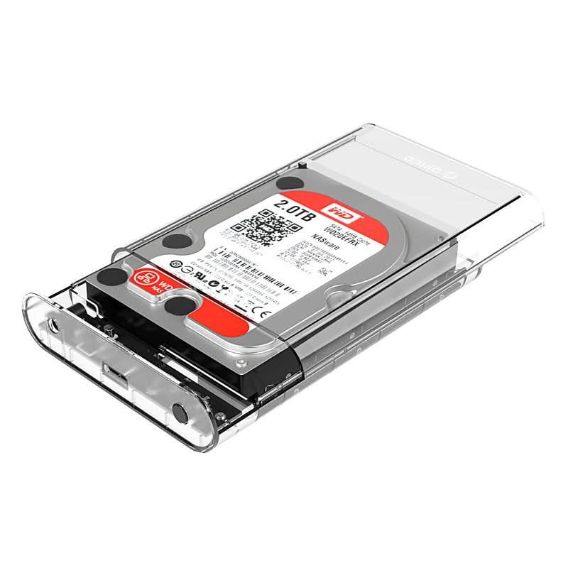 ORICO 3.5 Inch SATA to USB 3.0 Transparent HDD Enclosure - Orico