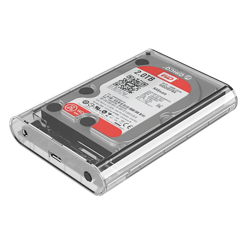 ORICO 3.5 Inch SATA to USB 3.0 Transparent HDD Enclosure - Orico