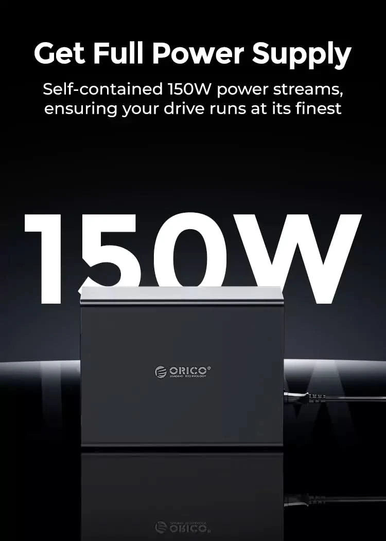 ORICO All Aluminum Daisy Chain 5 Bay Hard Disk Enclosure(with RAID) - Orico