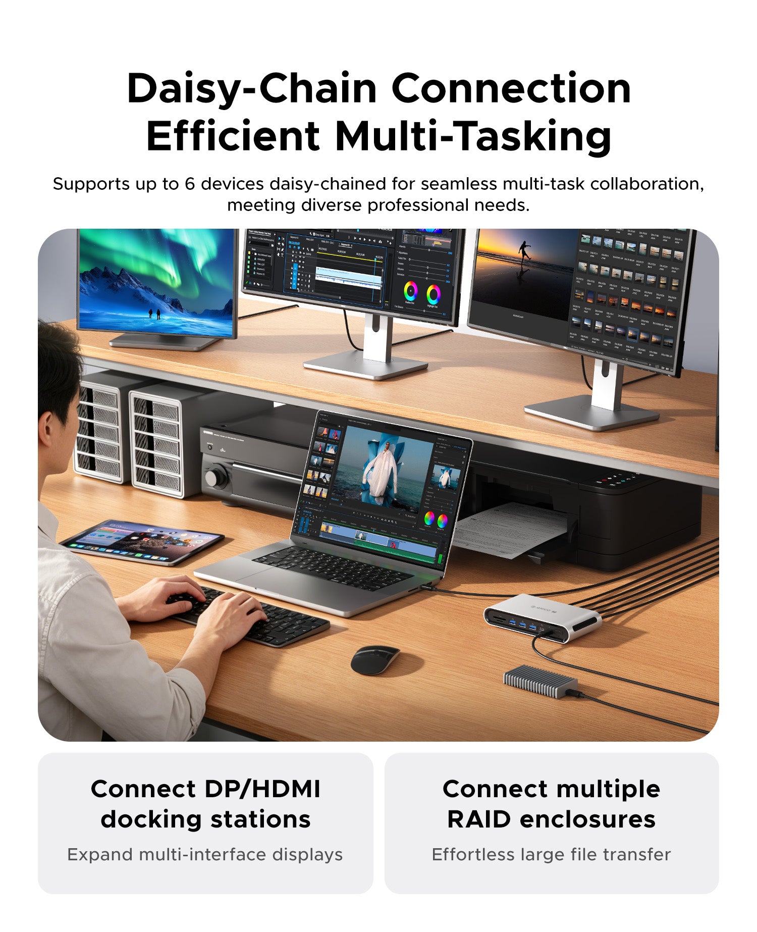 ORICO TB5 14-in-1 Thunderbolt 5 Docking Station