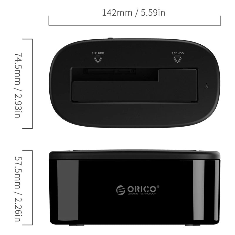 ORICO 2.5/3.5'' HDD Docking Station SATA to USB 3.0