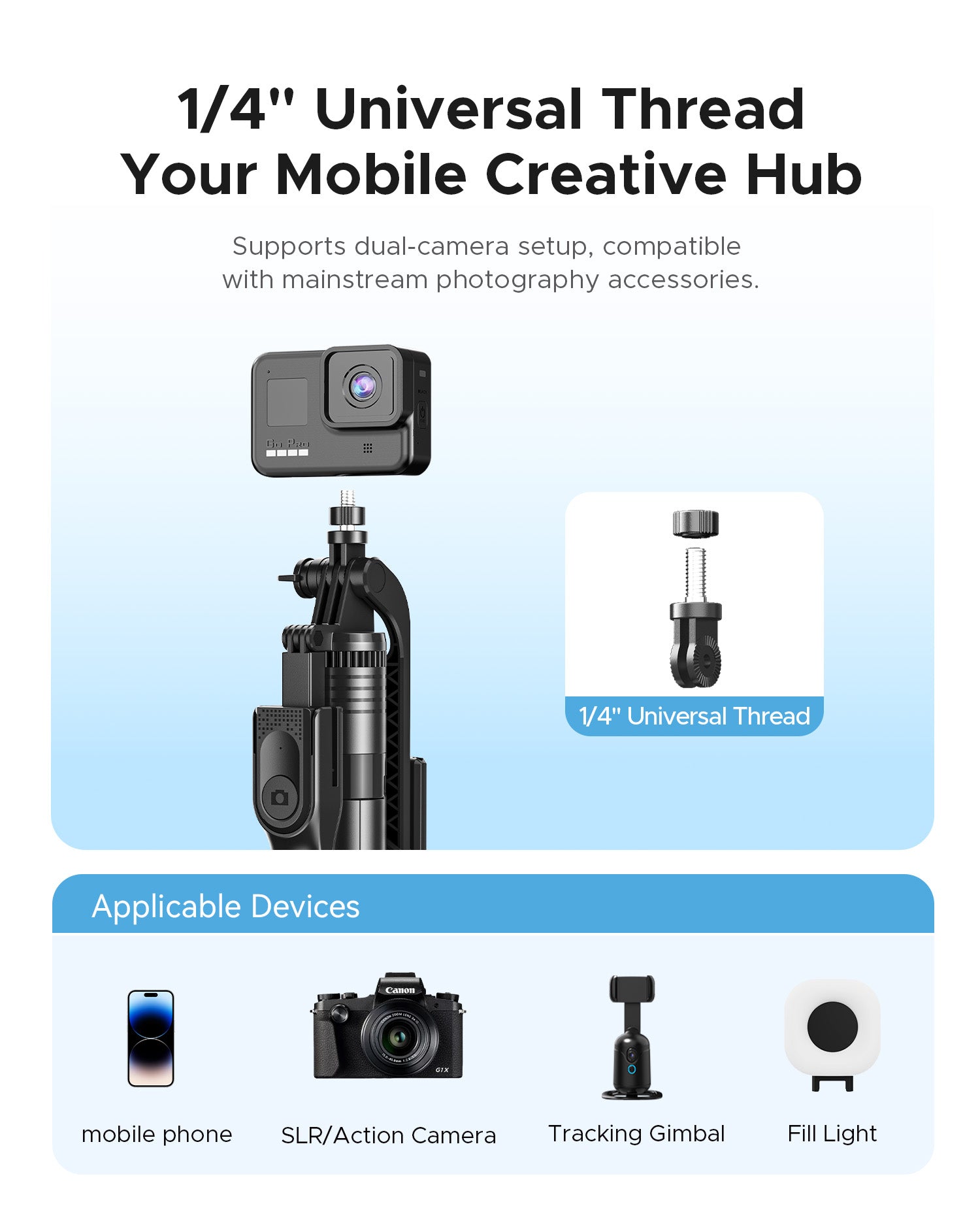 ORICO SPM Series Reinforced Bluetooth Tripod Selfie Stick