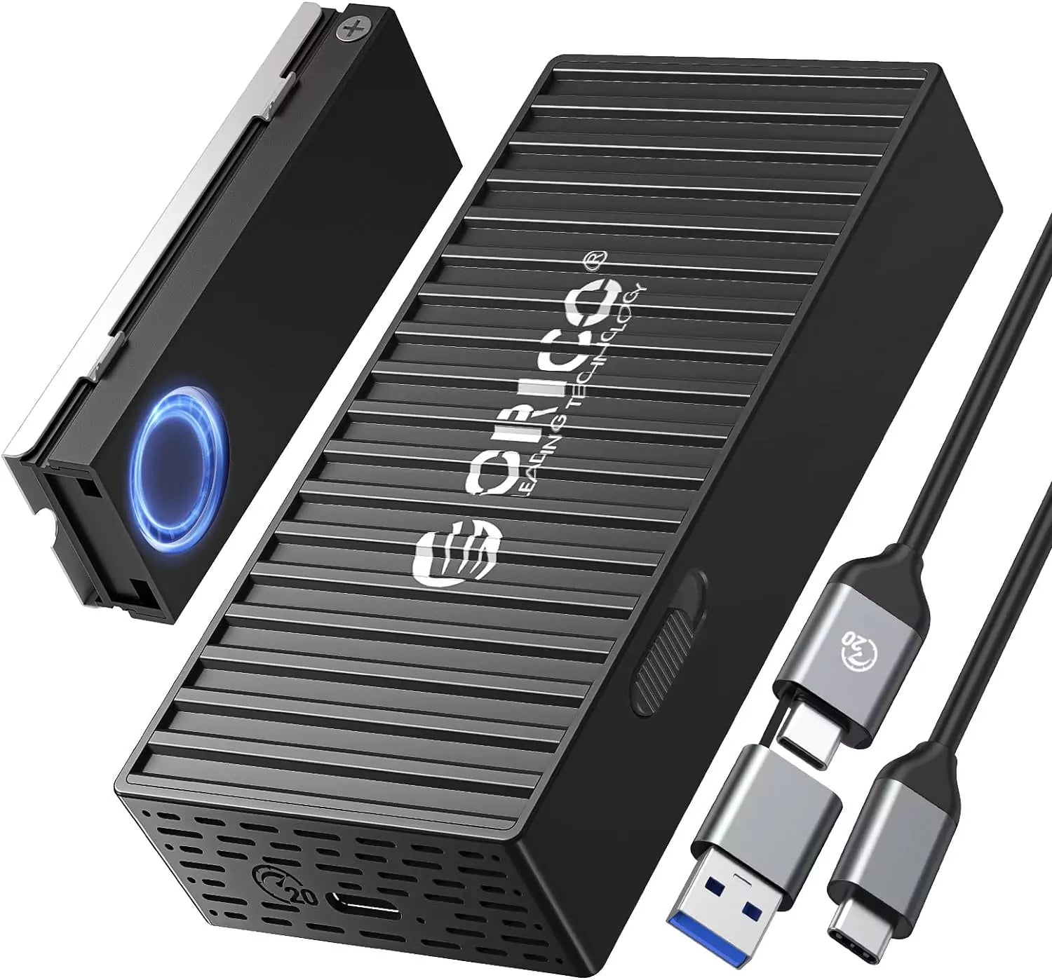 ORICO M.2 NVMe Container Design 20Gbps USB3.1 Gen2 SSD Enclosure