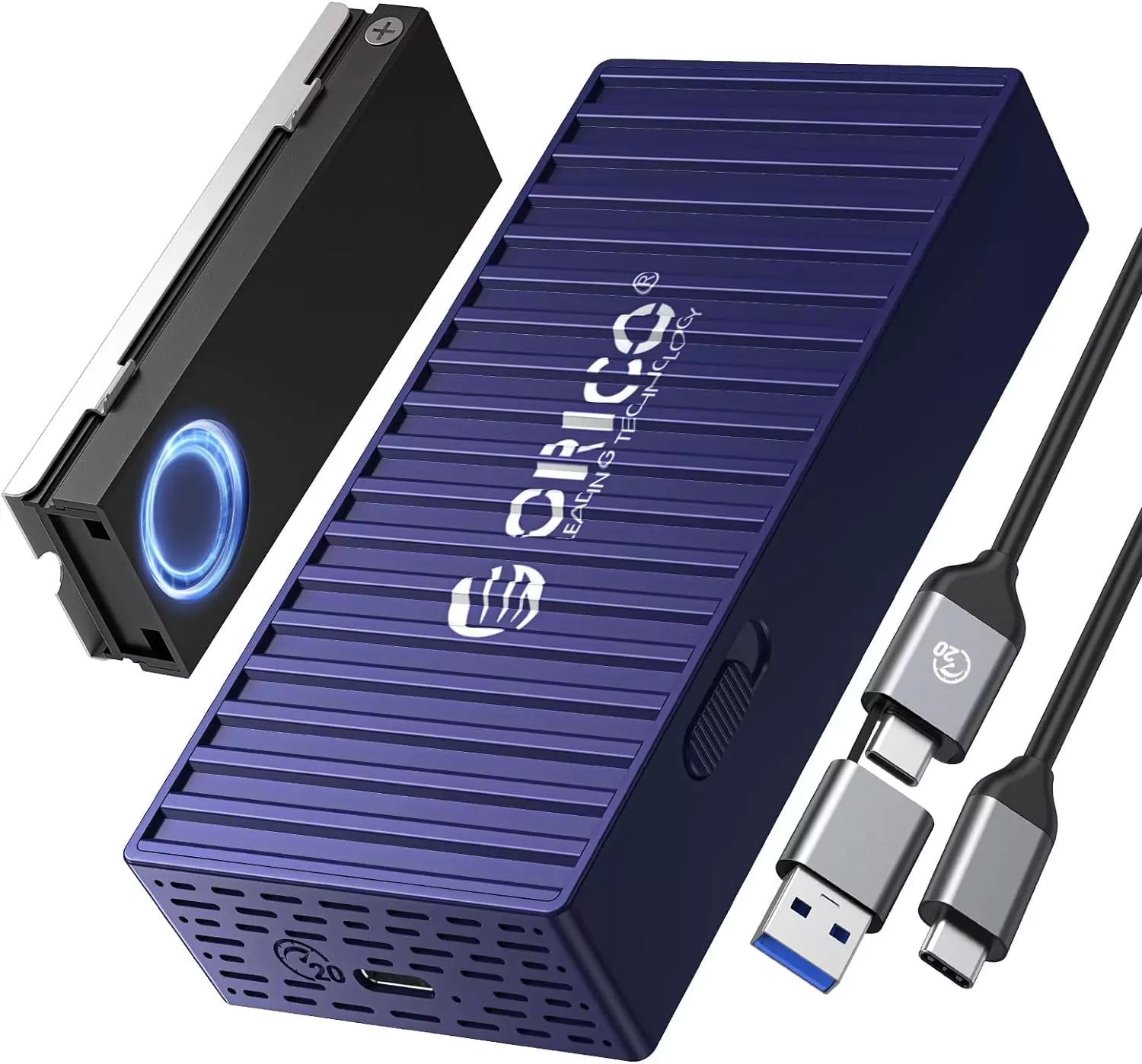 ORICO M.2 NVMe Container Design 20Gbps USB3.1 Gen2 SSD Enclosure
