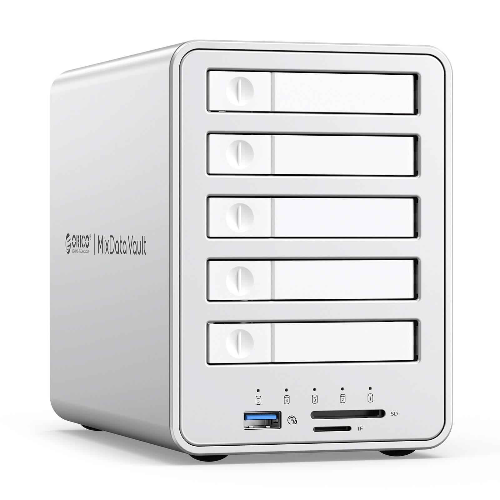 ORICO 88 Series Multi-Bay USB3.2 2.5'' SATA/NVMe SSD Enclosure with RAID