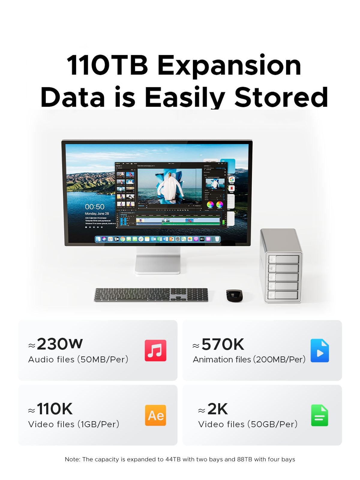 ORICO 99 Series Multi Bay Type-C SATA Enclosure Daisy-Chain DAS Solution With RAID