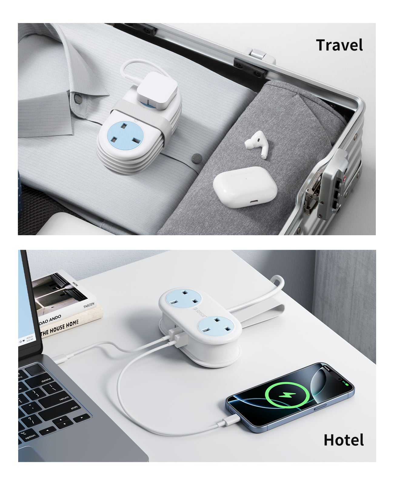 ORICO Ultra Thin Smart USB Power Strip UK Plug