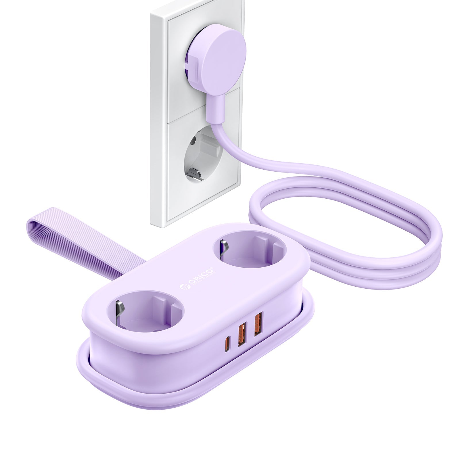 ORICO AP3 PRO EU Pocket Travel Power Strip with USB-C 20W ORICO