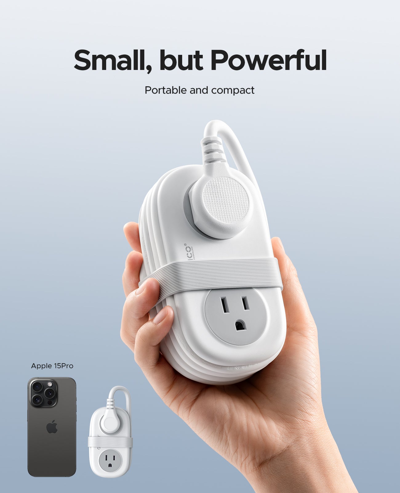 ORICO AP3 Pocket Travel Power Strip with USB-C 15.5W