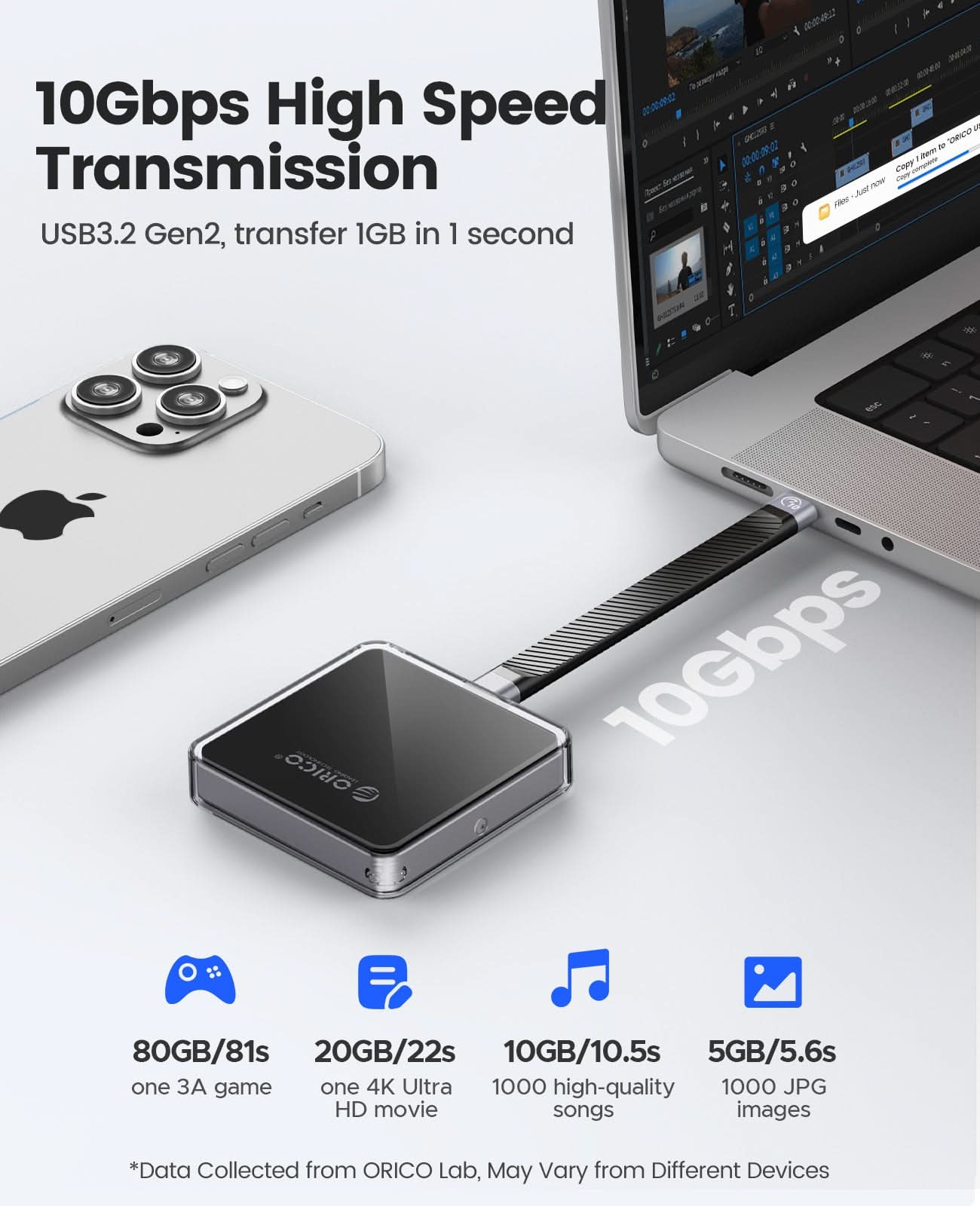 ORICO Magnetic 10Gbps M.2 2230 SSD Enclosure - Orico