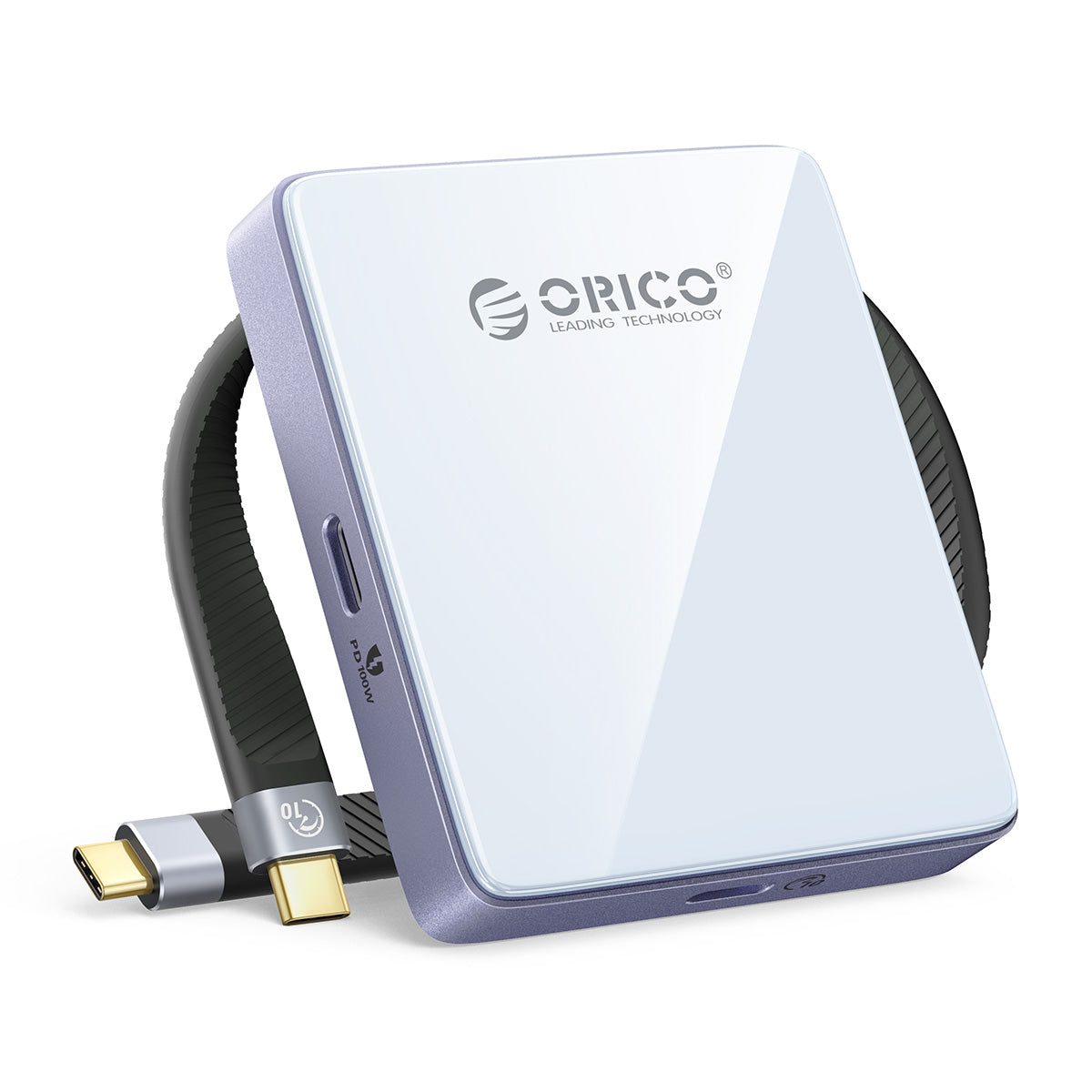ORICO MG7 Kompakter 8-in-1-Magnet-HUB mit M.2 NVMe