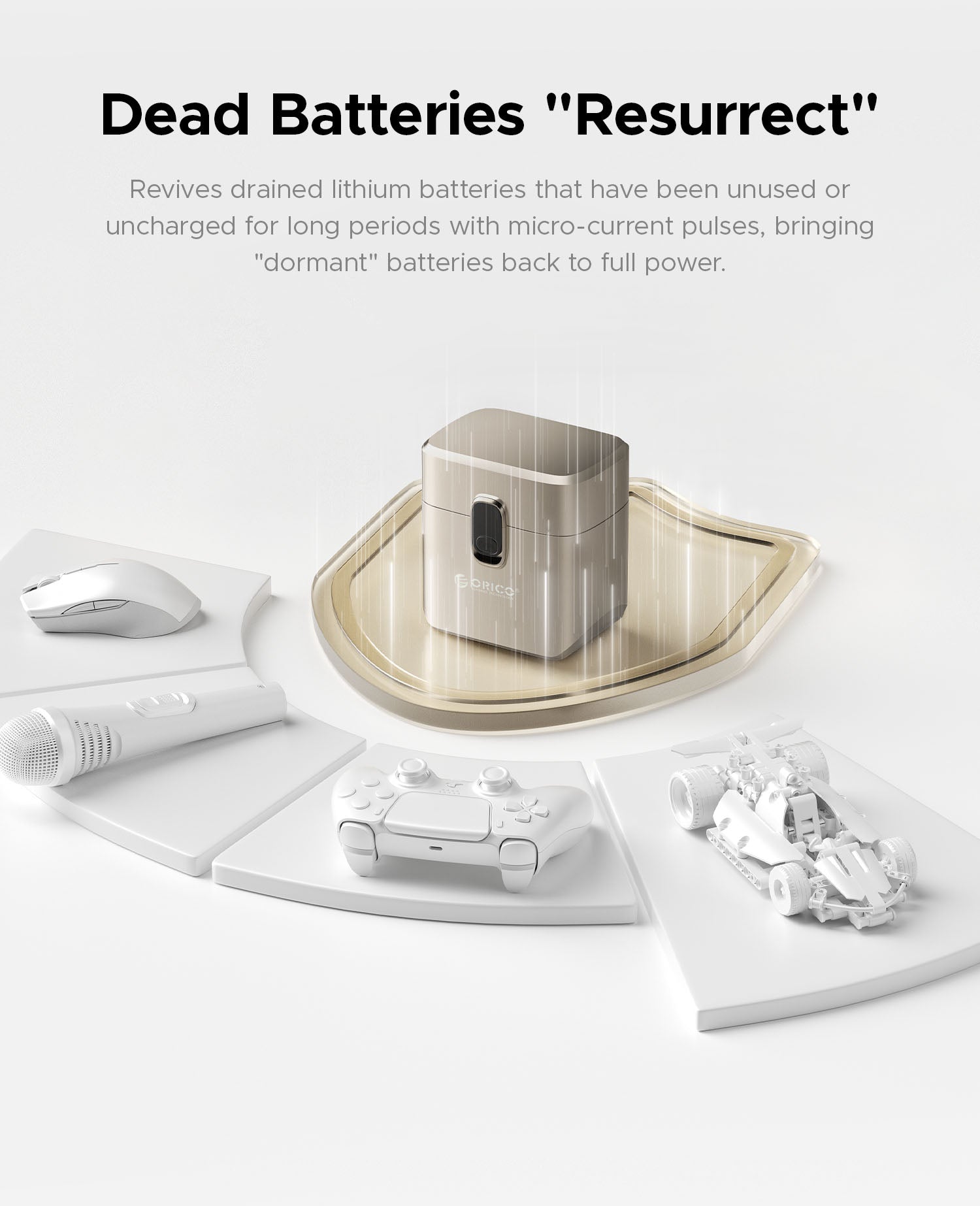 ORICO EnerVault 8-Bay Smart Lithium Battery Charger