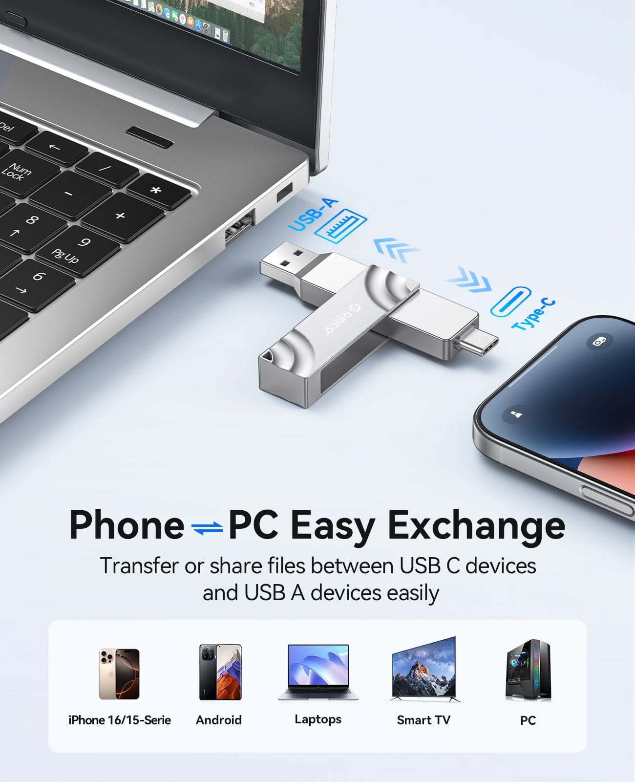 ORICO G201 10Gbps 2-IN-1 Connector Solid-State Flash Drive - Orico