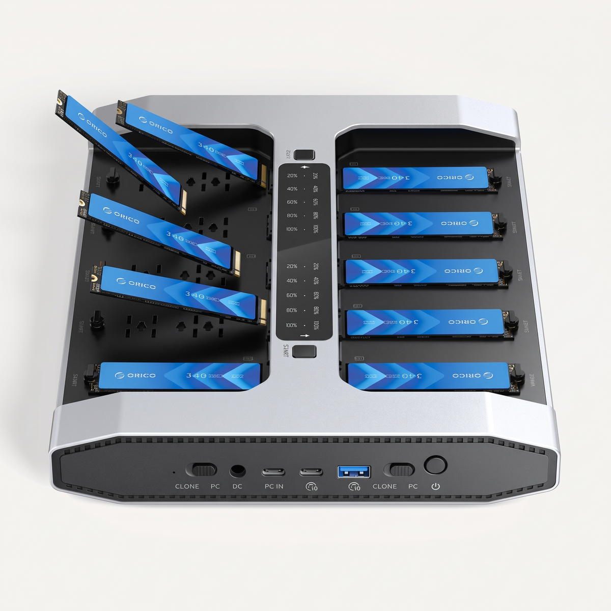 ORICO N10-C 10-Bay M.2 SATA SSD Duplicator ORICO