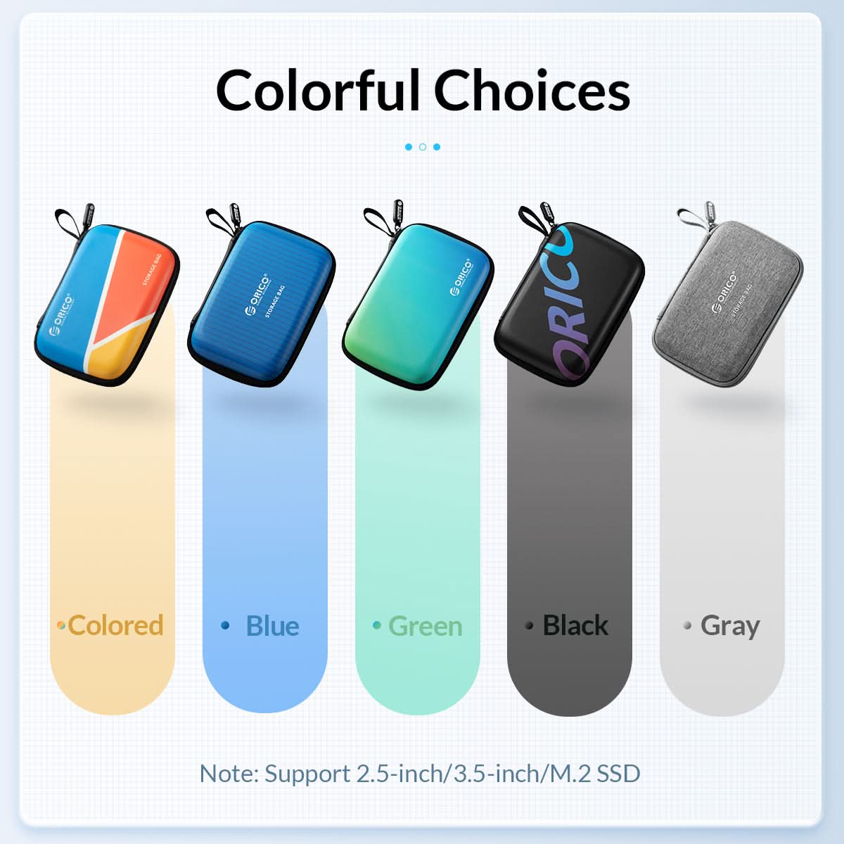 ORICO 2.5-Inch PU & EVA Hard Drive Case - Orico