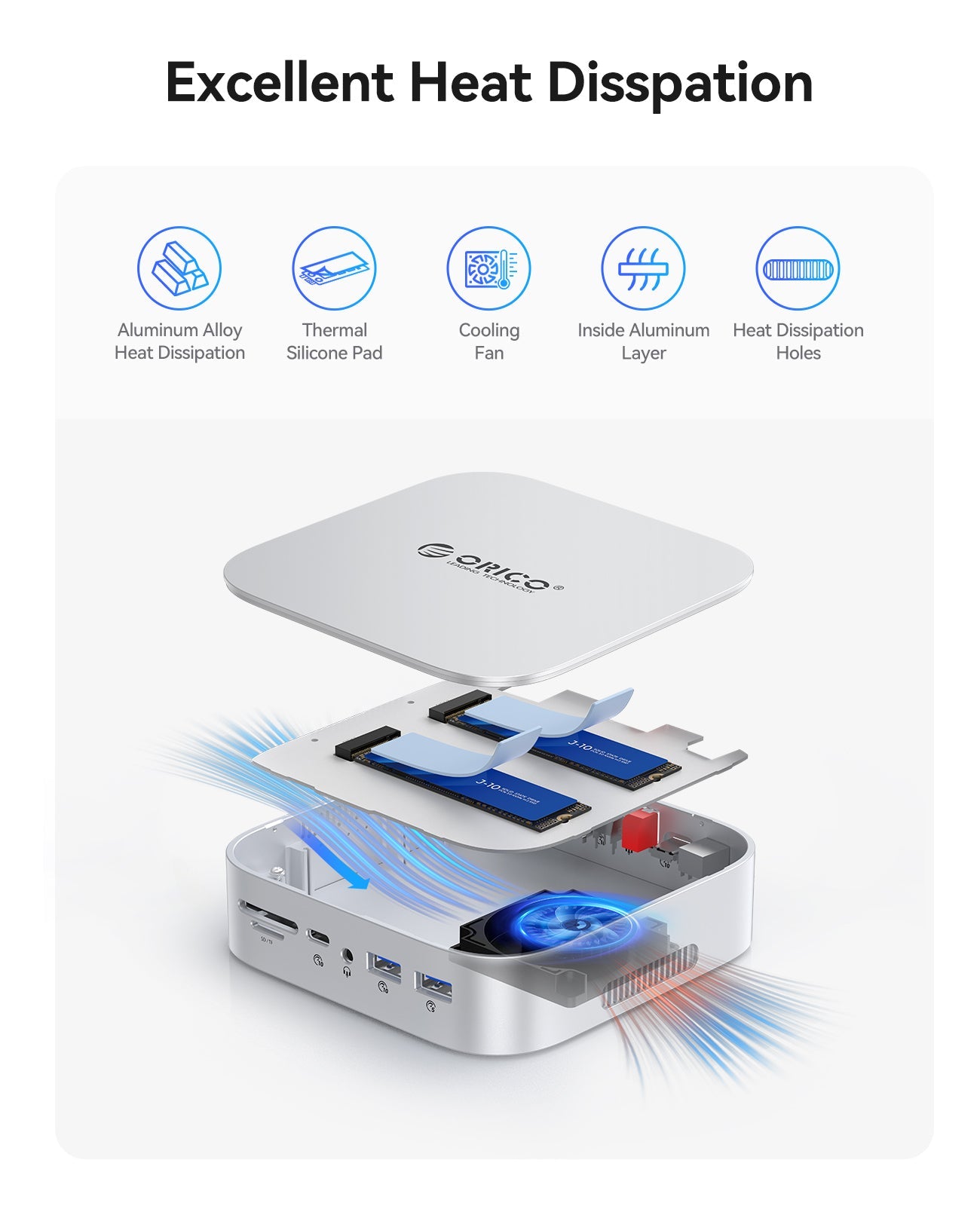 ORICO MiniRaid Docking Station with M.2 RAID Storage Orico