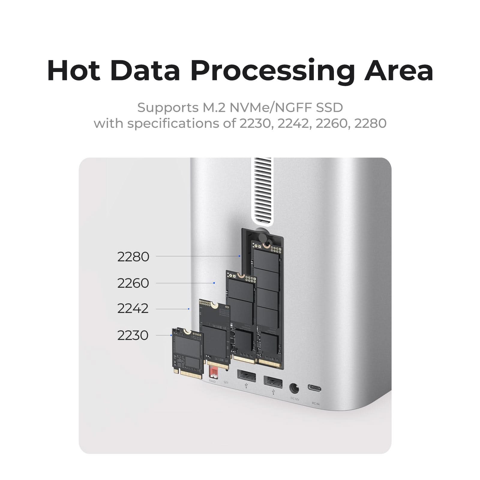 ORICO MiniTower Desktop Hybrid Storage System for Mac mini - Orico