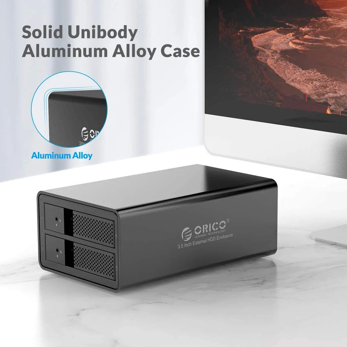ORICO 2 Bay Pop-up Design USB 3.0 3.5 inch External Hard Disk Enclosure Orico