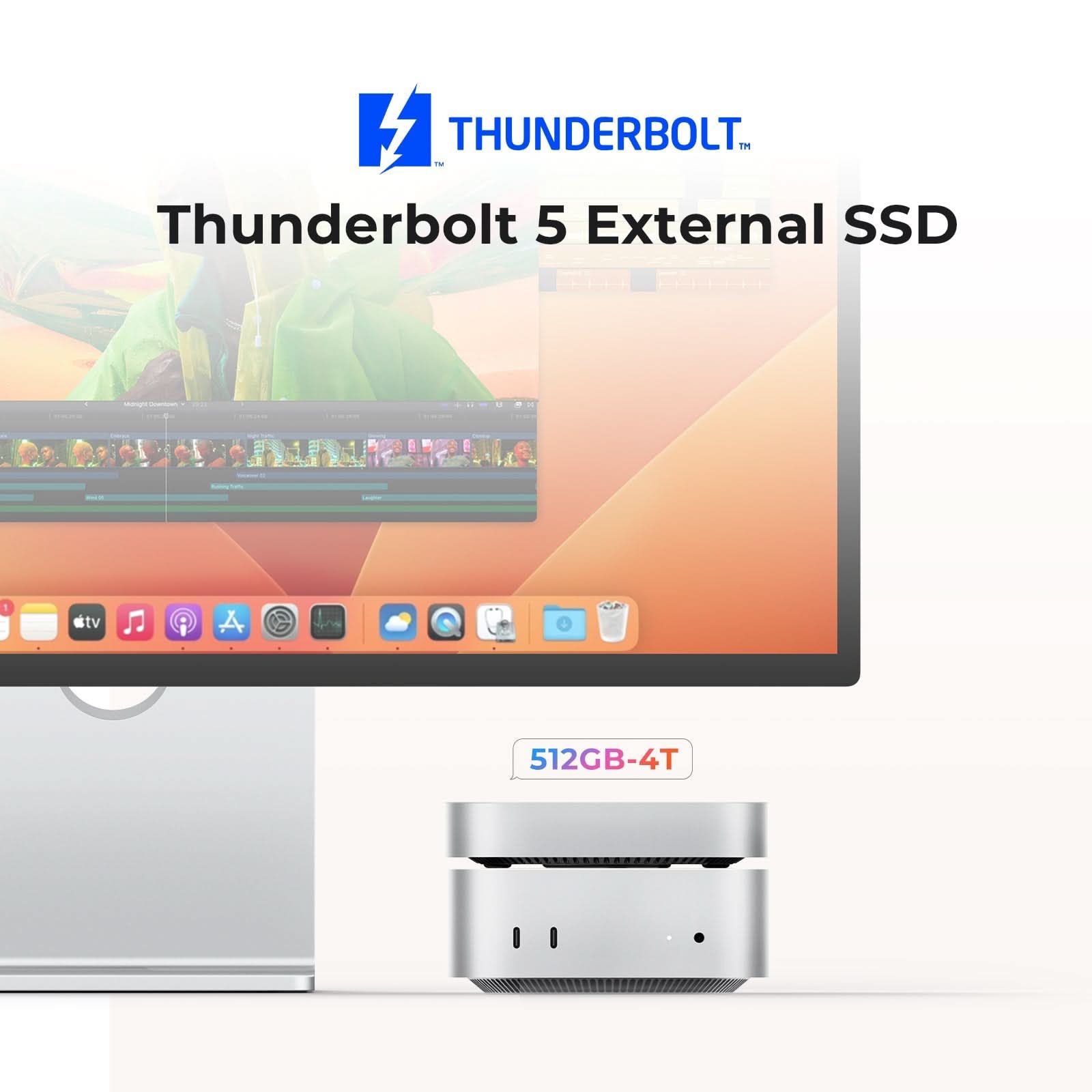ORICO MiniMate 80Gbps Thunderbolt™ 5 External SSD for M4 Mac Mini