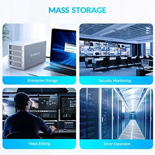 ORICO All Aluminum Daisy Chain 4 Bay Hard Disk Enclosure ORICO