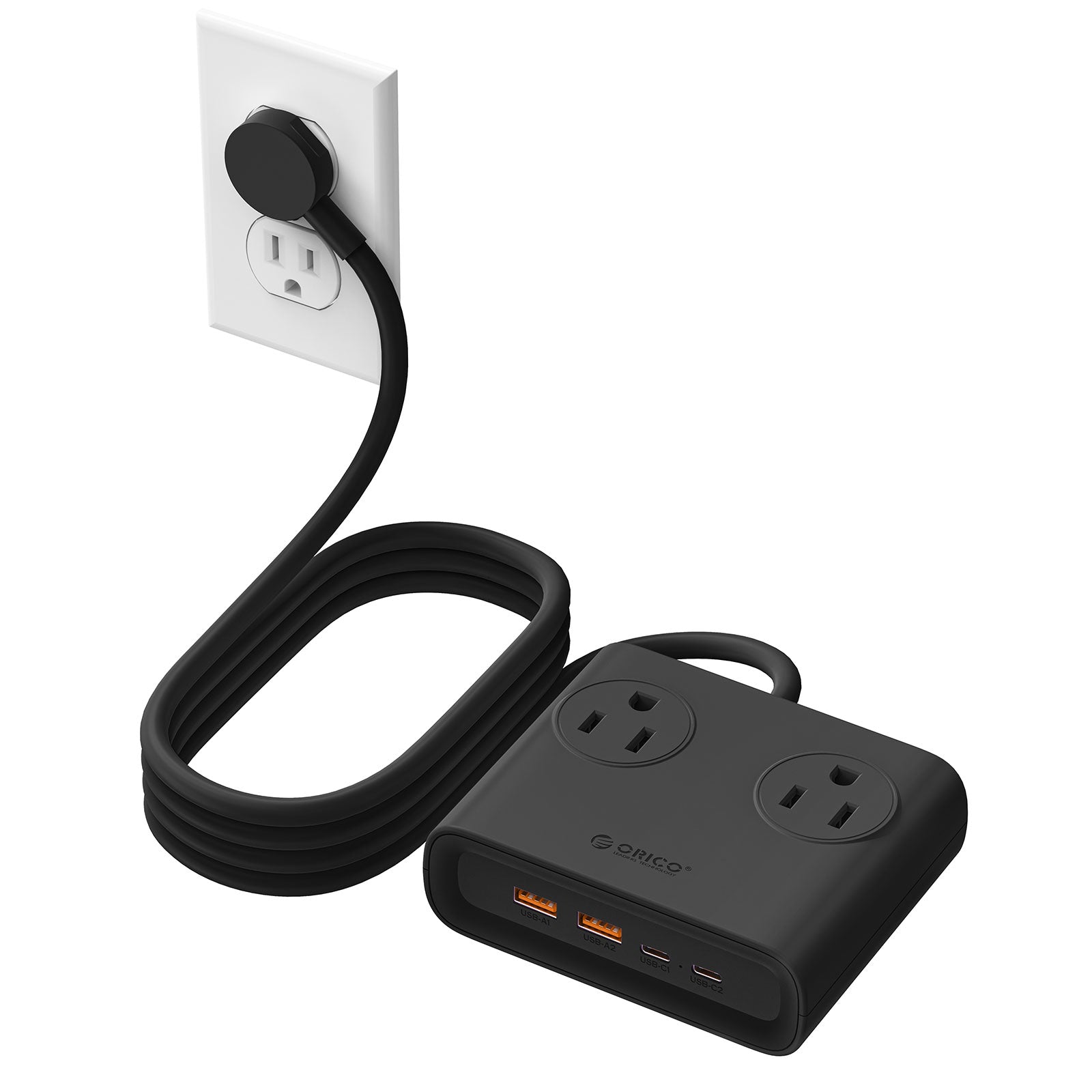 ORICO Power Brick US Plug 25W GaN 8-in-1 Power Strip