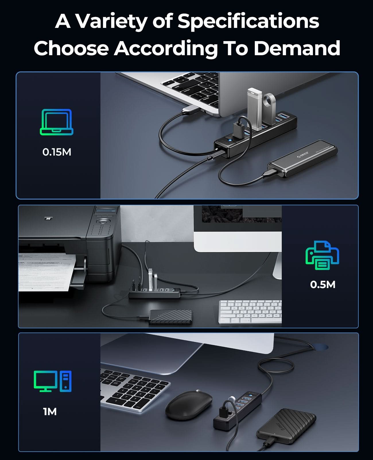 ORICO 7-Port Ultra-Slim USB 3.0 HUB - Orico