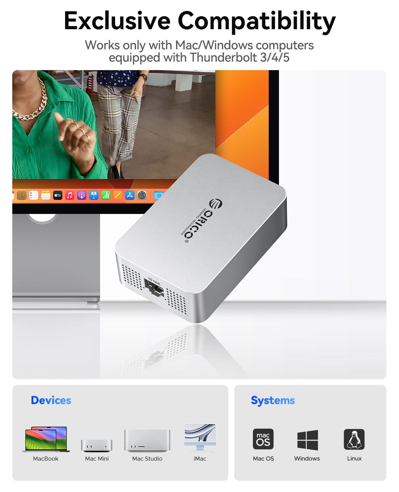 ORICO Thunderbolt 10GbE Network Adapter - Orico