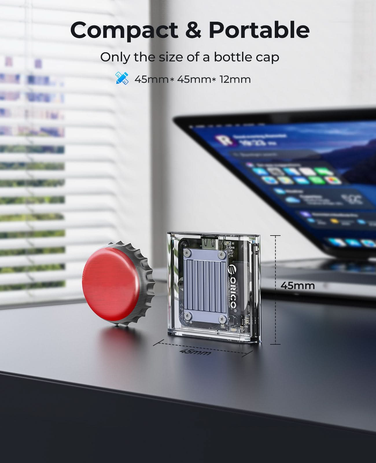 ORICO Transparent 10Gbps M.2 2230 SSD Enclosure - Orico