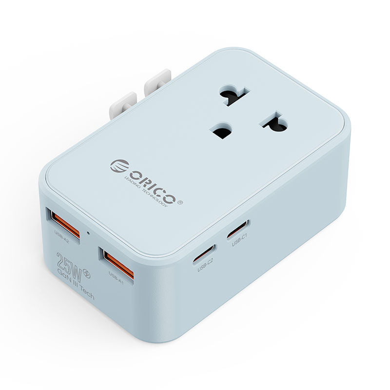 ORICO 25W Ultra-Thin GaN Universal Global Travel Adapter ORICO
