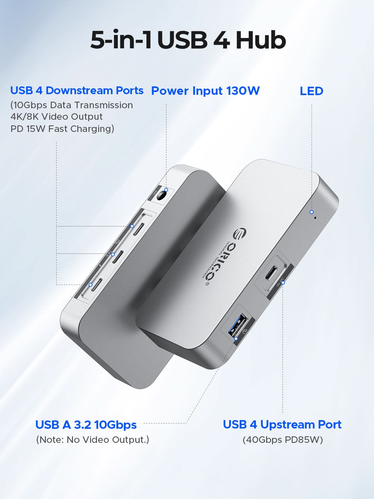 ORICO USB4 40Gbps 5-in-1 HUB - Orico