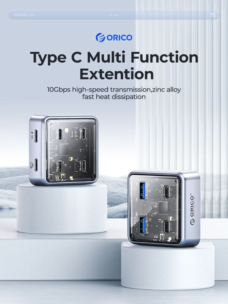 ORICO Transparent 4-in-1 10Gbps HUB - Orico