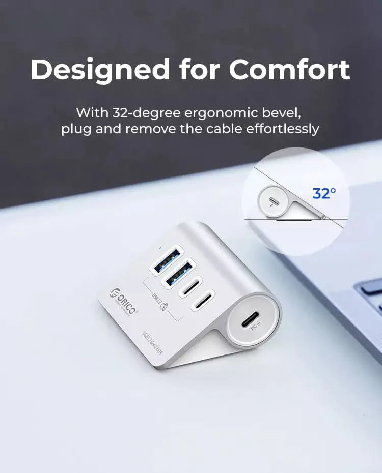 ORICO 4-Port USB3.2 10G Hub With Charging - Orico