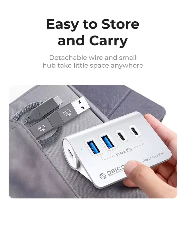 ORICO 4-Port USB3.2 10G Hub With Charging - Orico