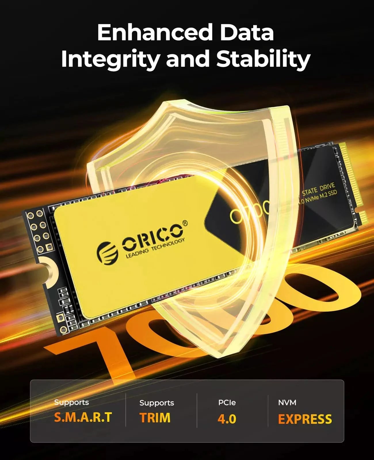 内蔵型SSD ORICO O7000 M.2 SSD PCIe 4.0 NVMe 2TB ORICO O7000 7000MB/s PCIe 4.0 M.2 NVMe SSD