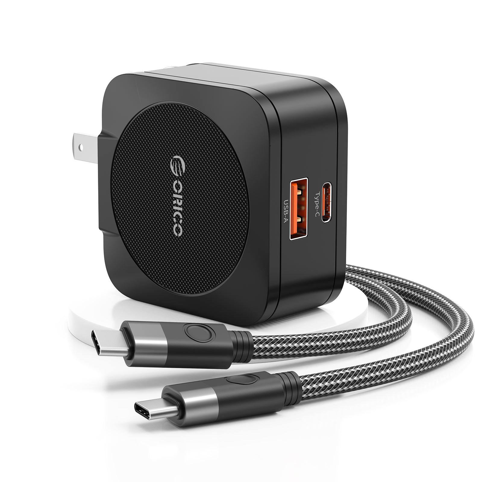 ORICO Foldable GaN 65W Charger Set, Dual PD 3.0 Port - Orico