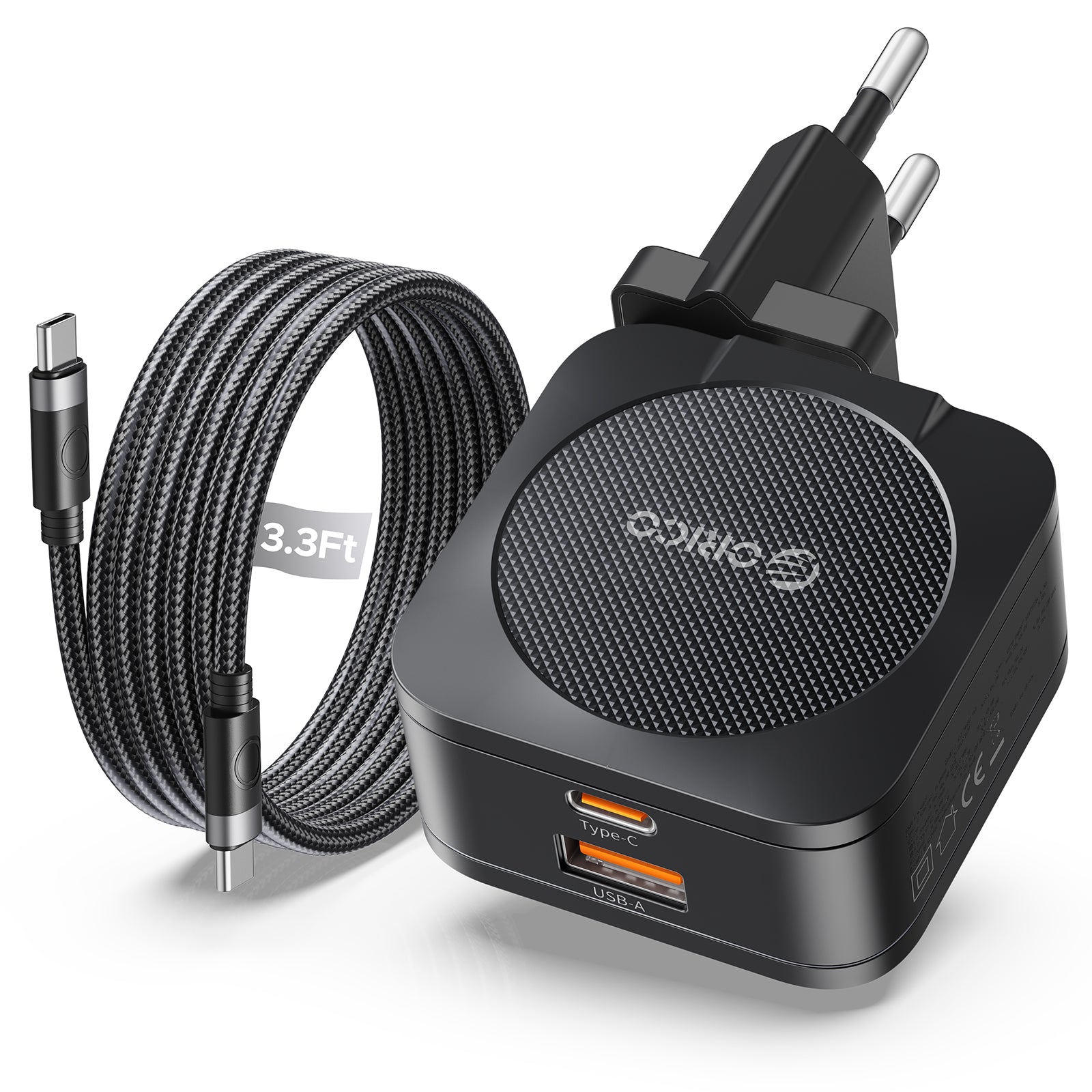 ORICO Foldable GaN 65W Charger Set, Dual PD 3.0 Port - Orico