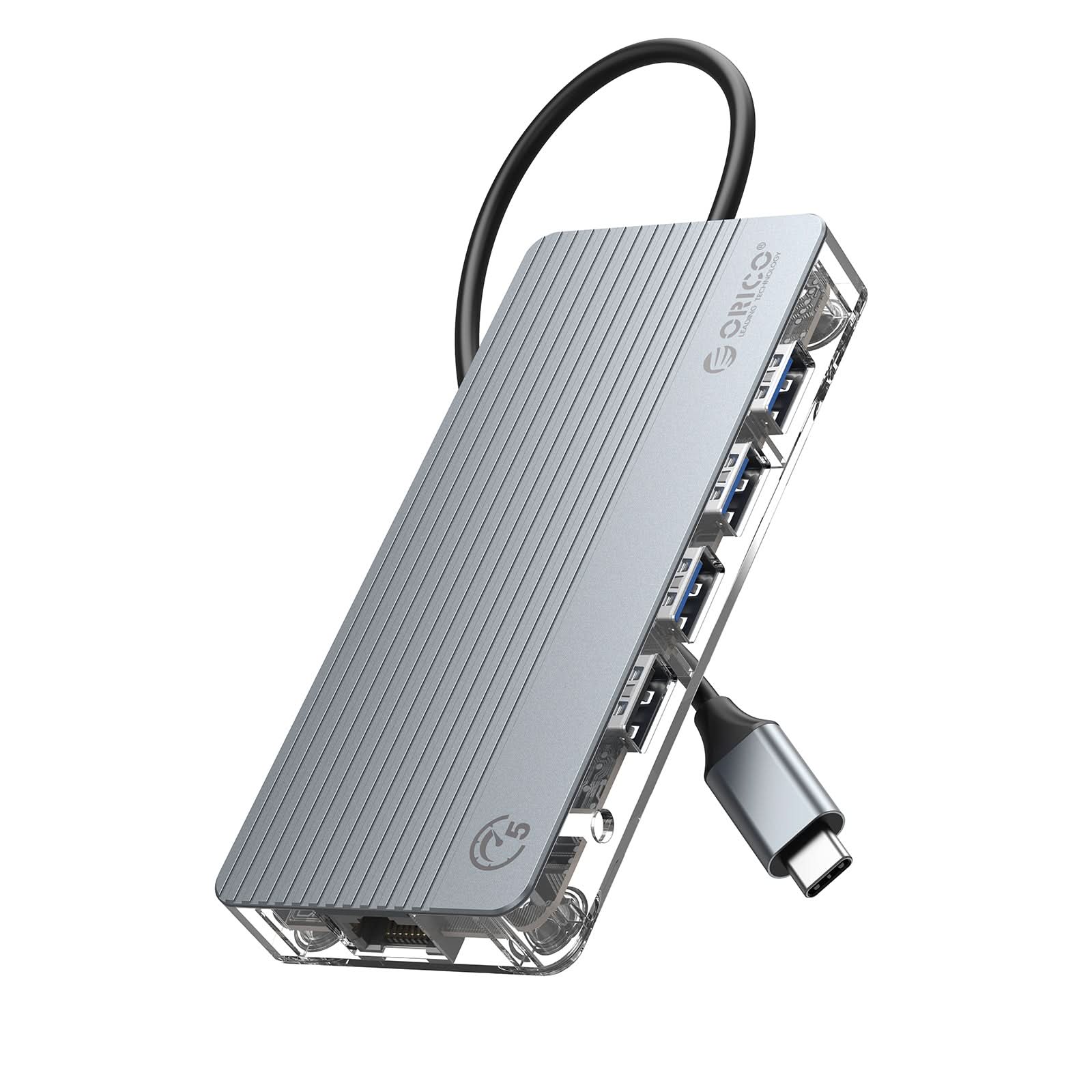 ORICO Transparent Series 11 in 1 Interface Type-c Hub - Orico