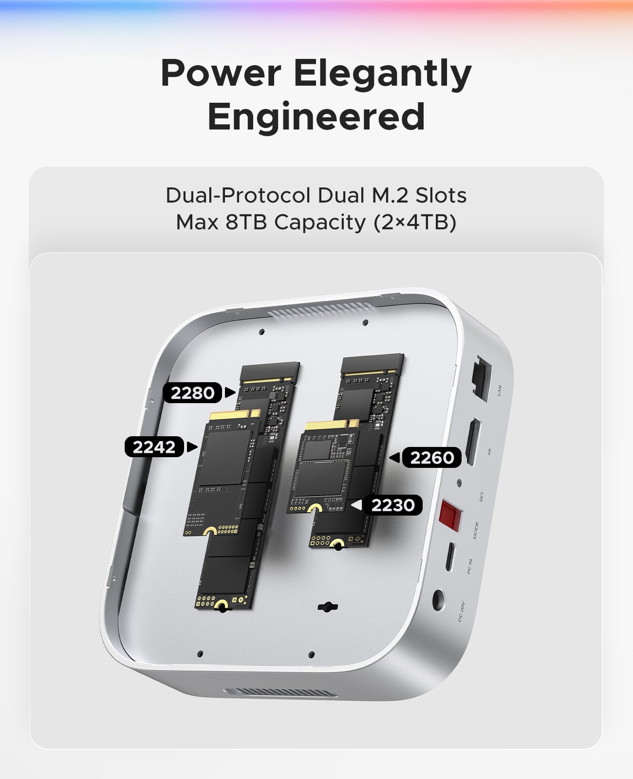 ORICO MiniRaid Docking Station with M.2 RAID Storage