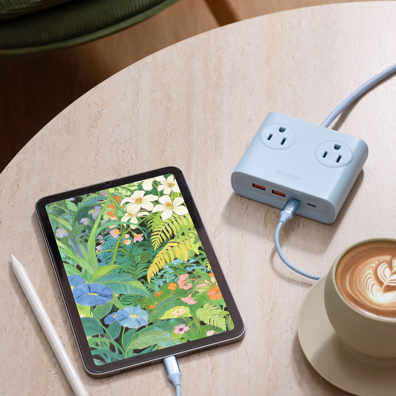 ORICO Power Brick US Plug 25W GaN 8-in-1 Charging Station ORICO