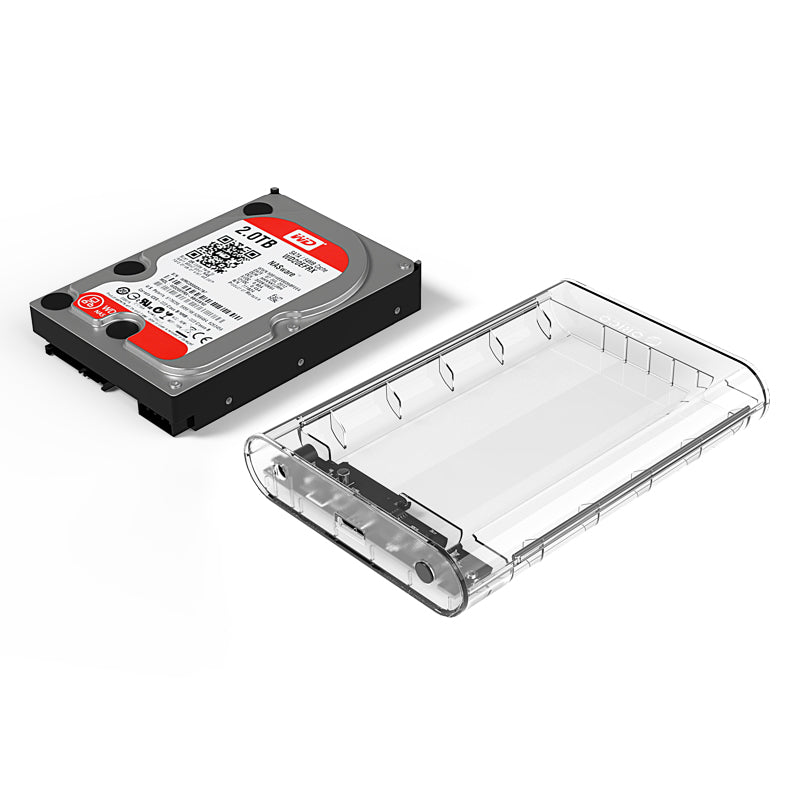 ORICO 3.5 Inch SATA to USB 3.0 Transparent HDD Enclosure