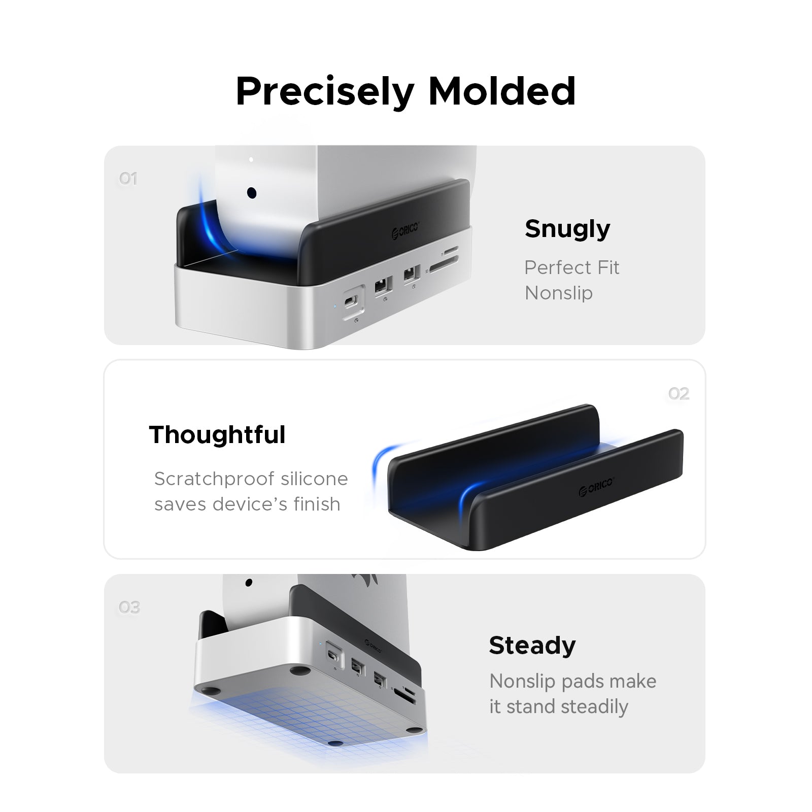 ORICO MiniDock Vertical Mac Mini Dock Stand