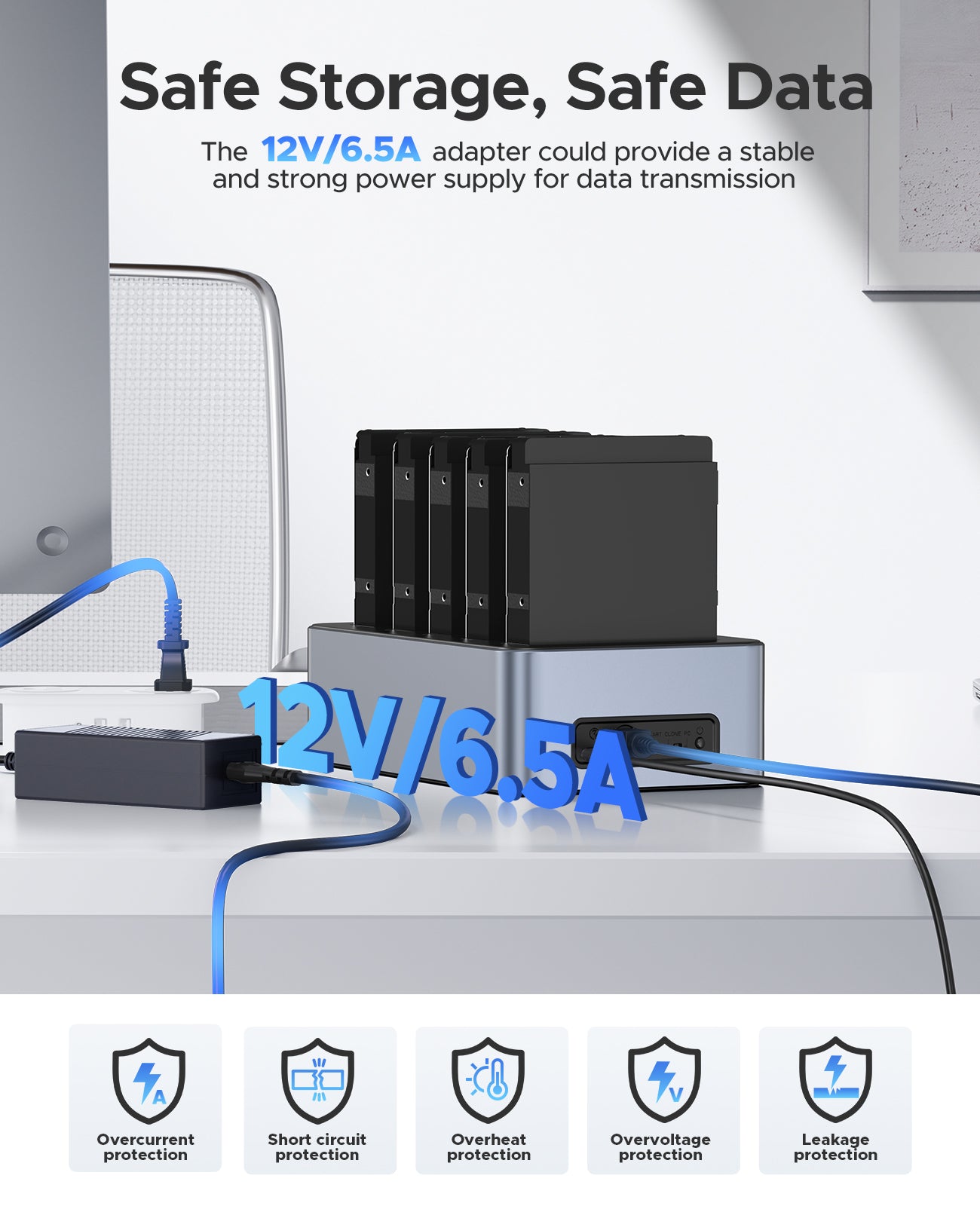 ORICO 5-Bay Type-C SATA Offline Clone Duplicator