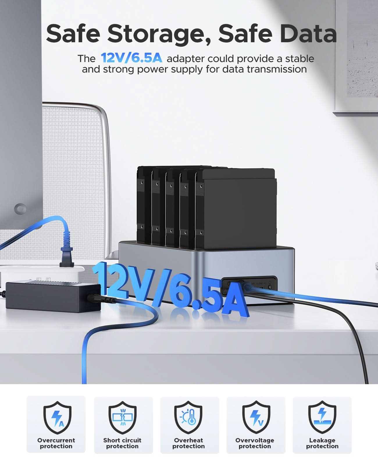 ORICO 5-Bay Type-C SATA Offline Clone Duplicator - Orico