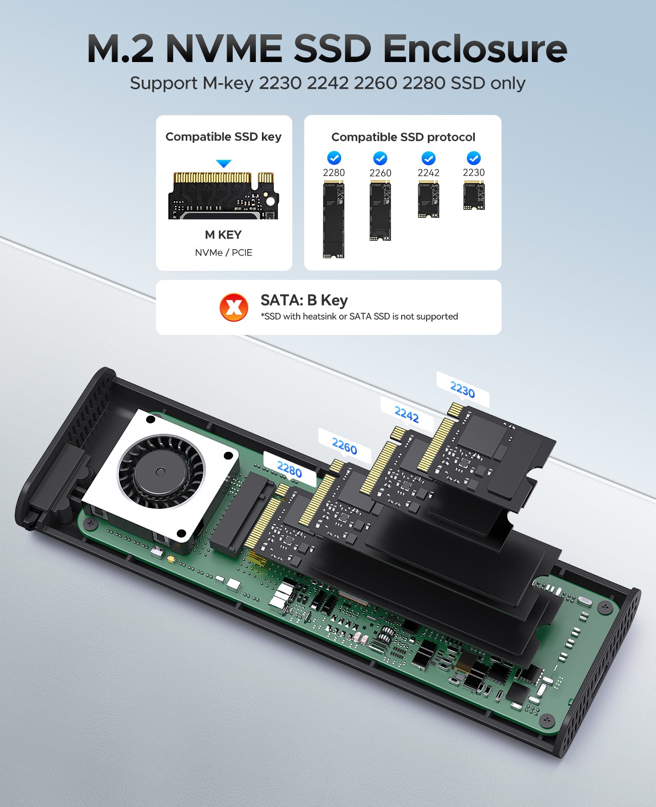 ORICO Thunderbolt 40Gbps M.2 NVMe SSD Enclosure