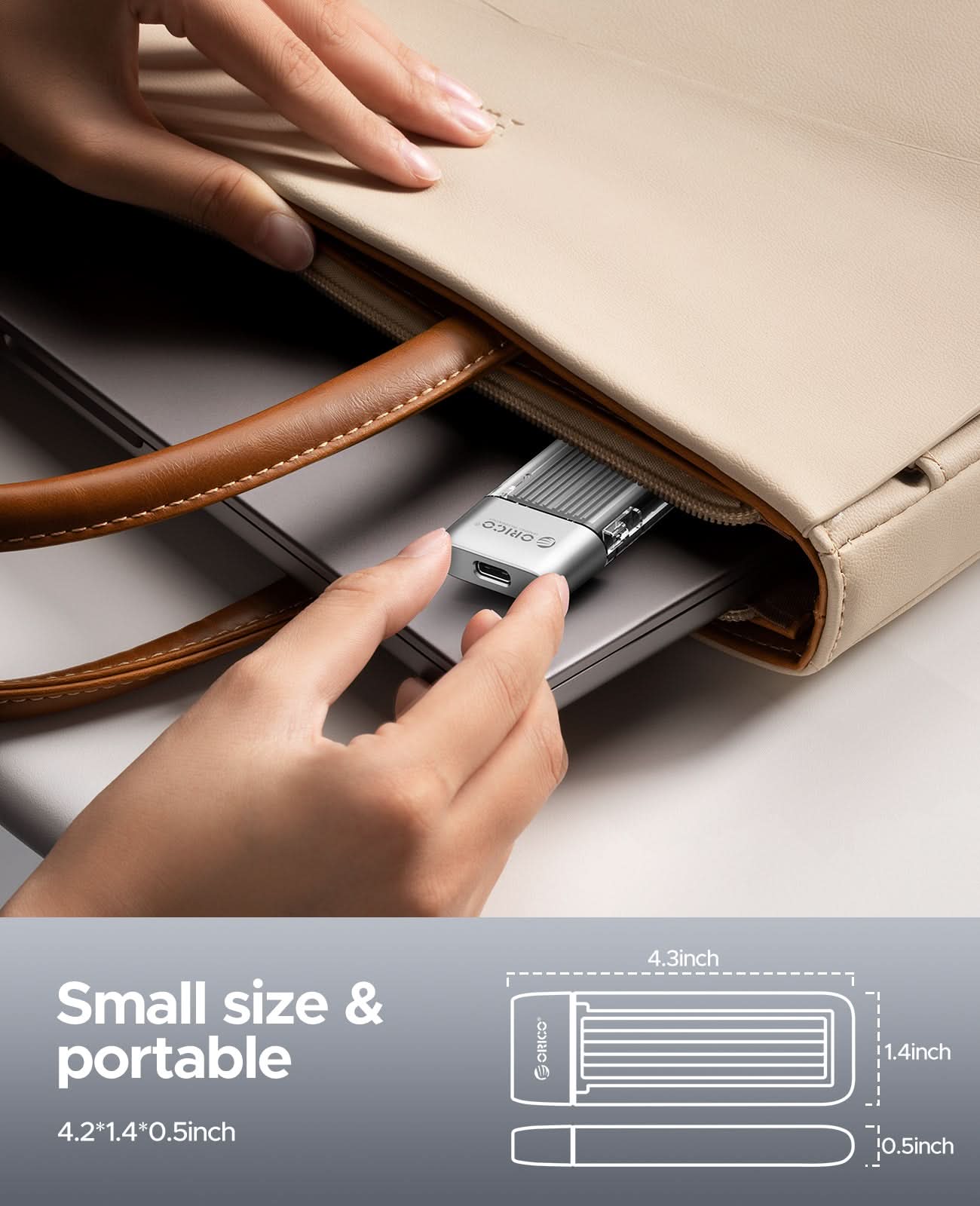 ORICO TXM2M Transparent 10Gbps M.2 NVMe SSD  Enclosure - Orico