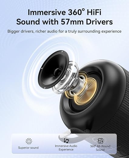 ORICO Beat Go Portable Bluetooth Speaker - Waterproof Outdoor Wireless Speaker