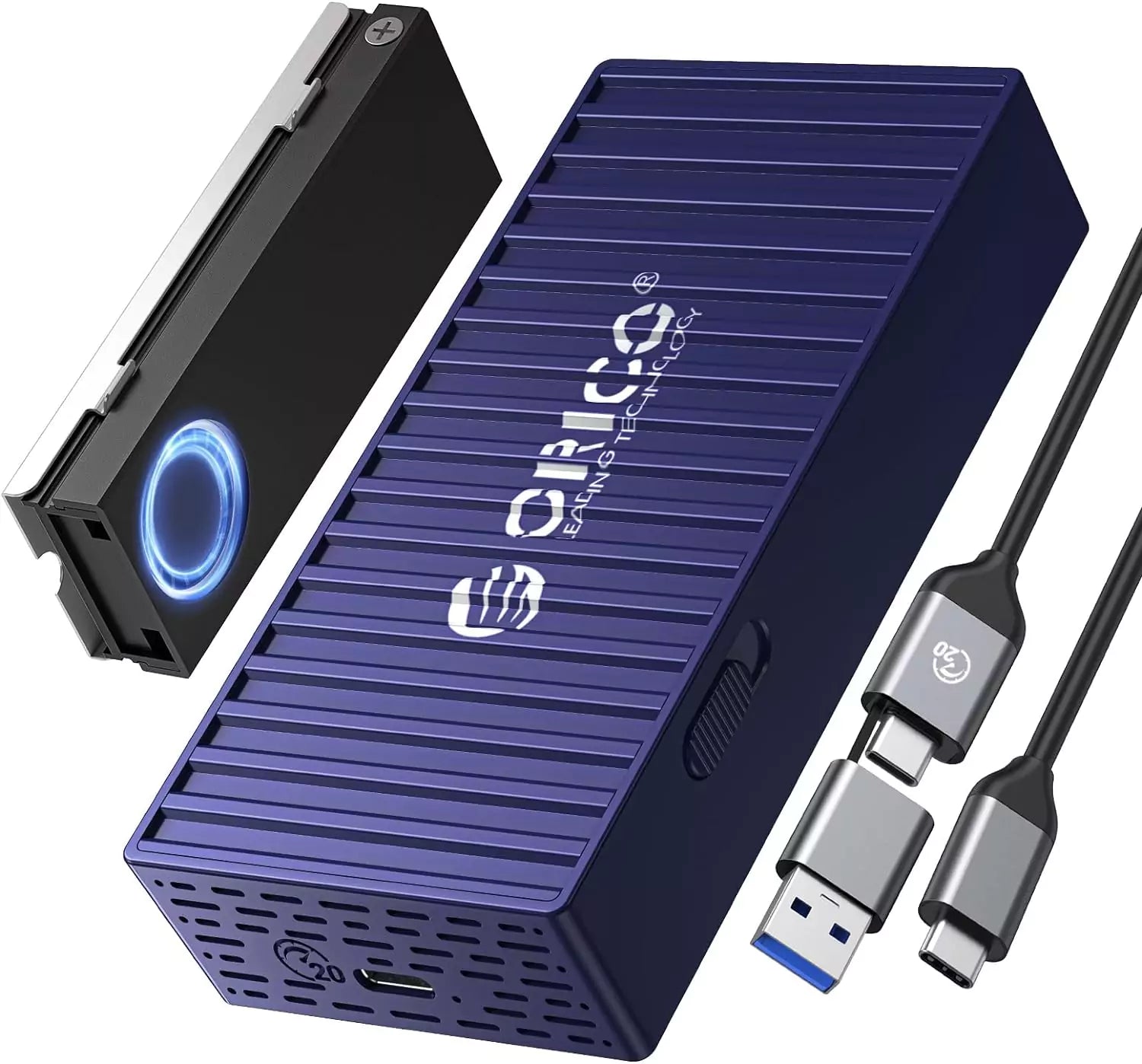 ORICO 20Gbps M2 NVME SSD Case All Aluminum M.2 NVMe SSD Enclosure USB3.2  GEN2