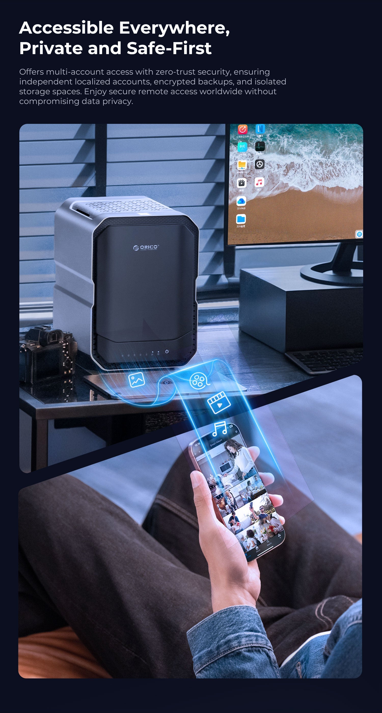 ORICO CyberData Full Series AI Hybrid NAS ORICO